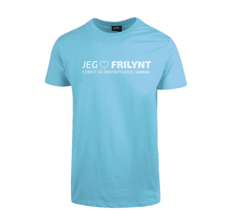 Frilynt Norge - T-skjorte -Blå