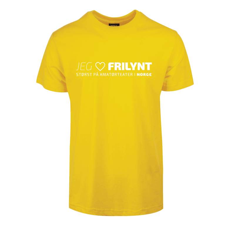 Frilynt Norge - T-skjorte - Gul